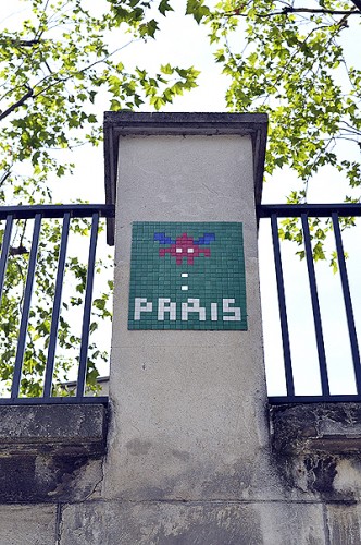 Space Invader na Montmartre